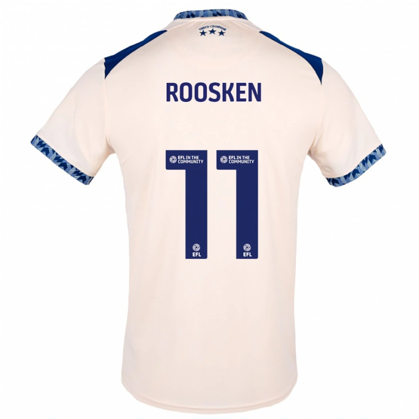 Danxen Criança Camisola Ruben Roosken #11 Branco Sujo Azul Marinho Alternativa 2025/26 Camisa Brasil