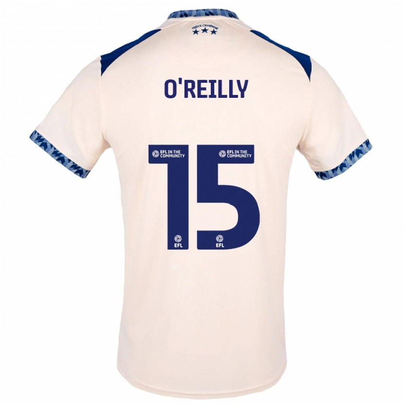 Danxen Criança Camisola Aaron O'reilly #15 Branco Sujo Azul Marinho Alternativa 2025/26 Camisa Brasil