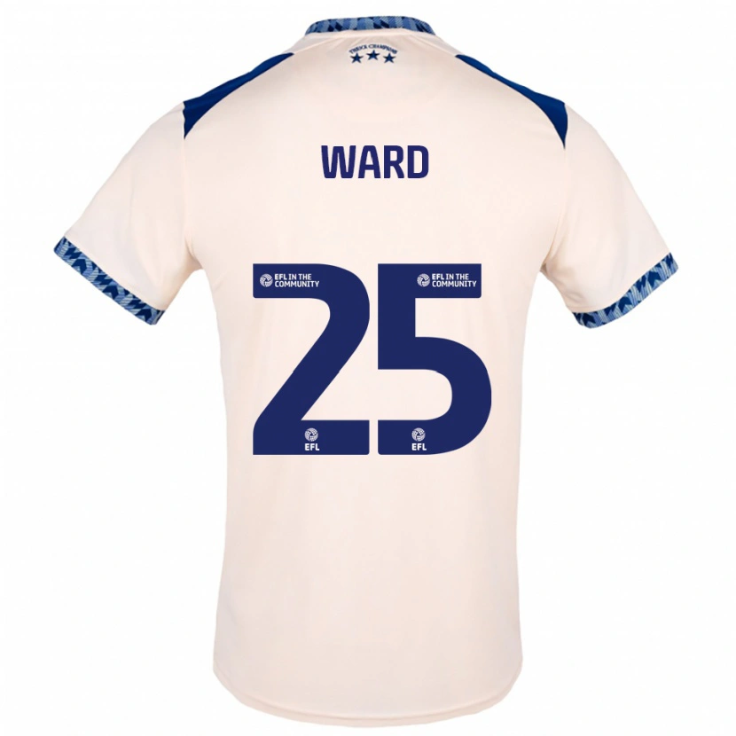 Danxen Criança Camisola Danny Ward #25 Branco Sujo Azul Marinho Alternativa 2025/26 Camisa Brasil