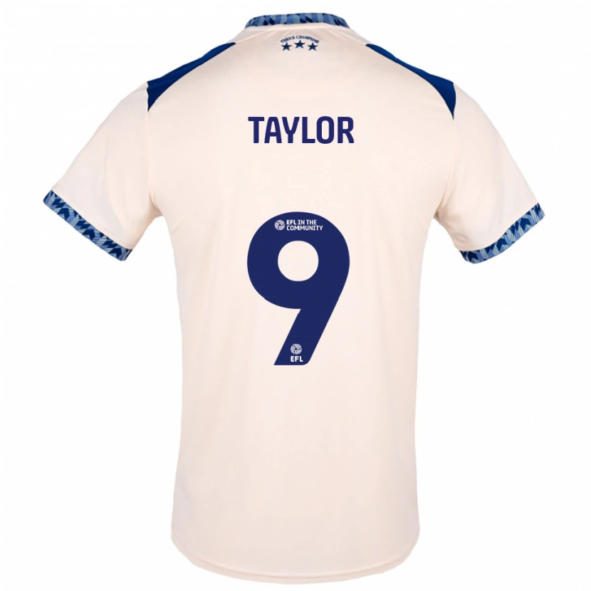 Danxen Criança Camisola Joe Taylor #9 Branco Sujo Azul Marinho Alternativa 2025/26 Camisa Brasil