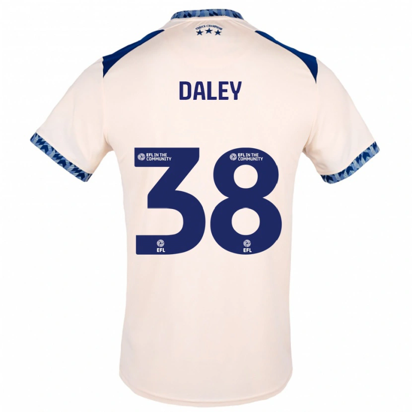 Danxen Criança Camisola Luke Daley #38 Branco Sujo Azul Marinho Alternativa 2025/26 Camisa Brasil