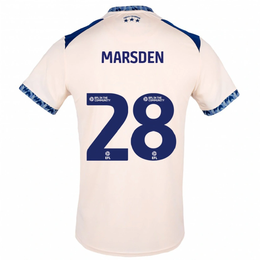 Danxen Criança Camisola Brooke Marsden #28 Branco Sujo Azul Marinho Alternativa 2025/26 Camisa Brasil