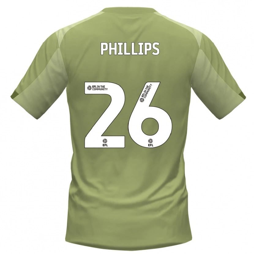 Danxen Criança Camisola Noah Phillips #26 Sálvia Champagne Alternativa 2025/26 Camisa Brasil