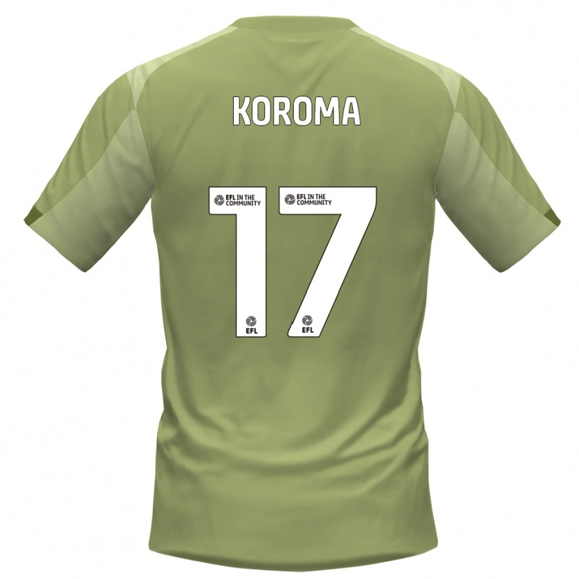 Danxen Criança Camisola Josh Koroma #17 Sálvia Champagne Alternativa 2025/26 Camisa Brasil