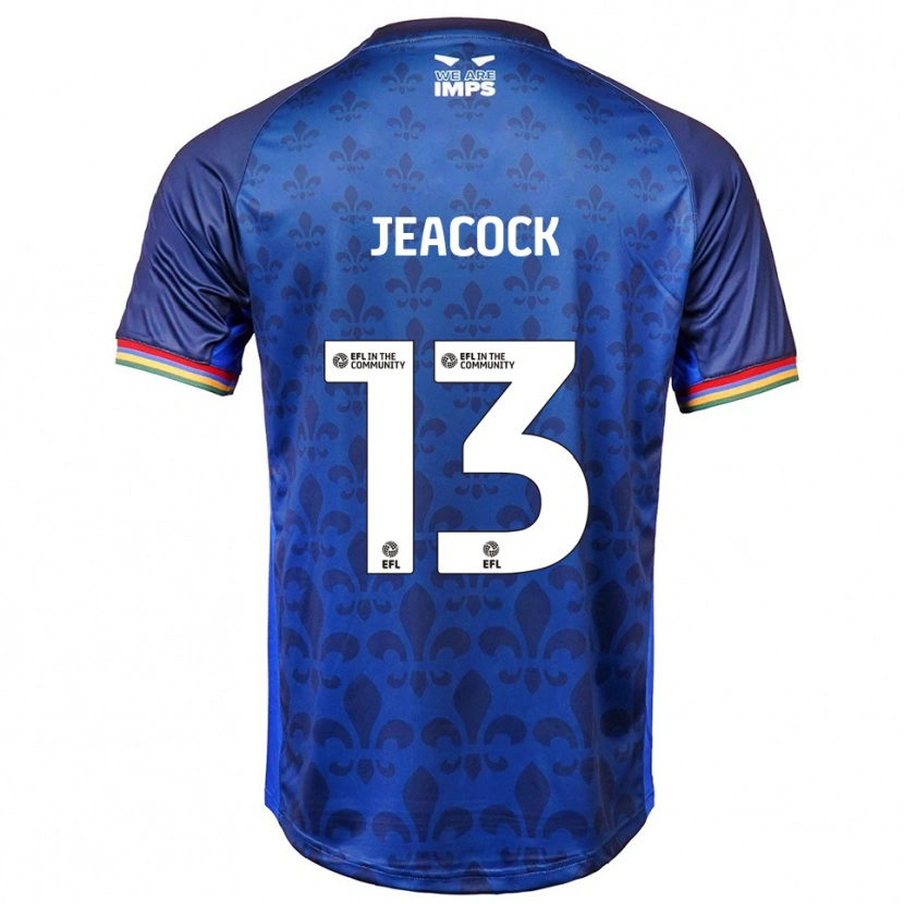 Danxen Criança Camisola Zach Jeacock #13 Azul Marinho Alternativa 2025/26 Camisa Brasil