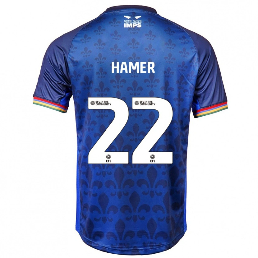 Danxen Criança Camisola Tom Hamer #22 Azul Marinho Alternativa 2025/26 Camisa Brasil