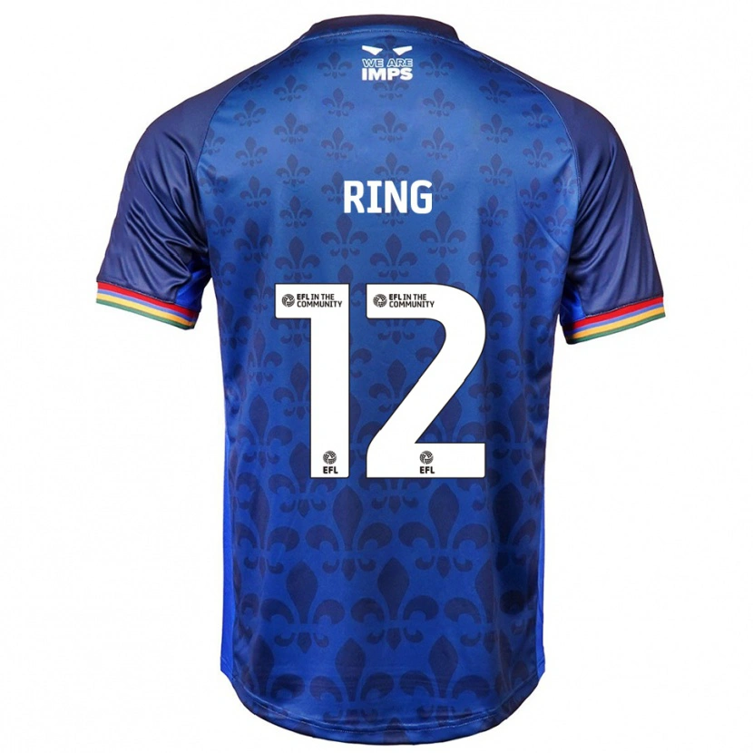 Danxen Criança Camisola Erik Ring #12 Azul Marinho Alternativa 2025/26 Camisa Brasil