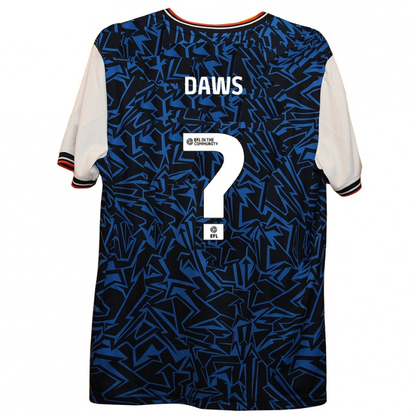 Danxen Criança Camisola Marcus Daws #0 Azul Preto Branco Alternativa 2025/26 Camisa Brasil