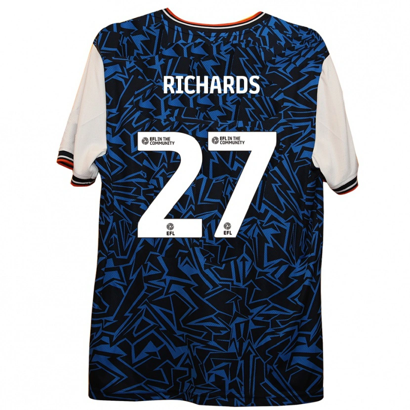 Danxen Criança Camisola Jake Richards #27 Azul Preto Branco Alternativa 2025/26 Camisa Brasil