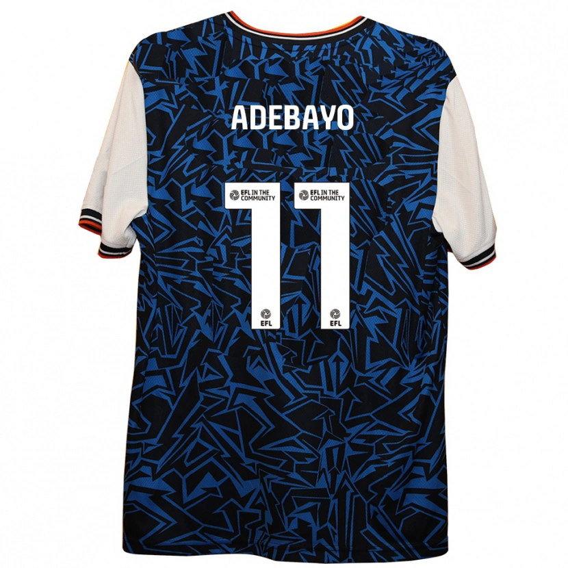 Danxen Criança Camisola Elijah Adebayo #11 Azul Preto Branco Alternativa 2025/26 Camisa Brasil
