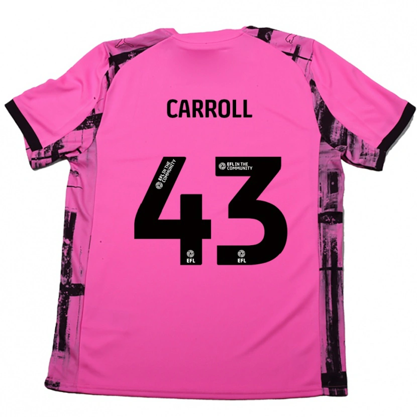 Danxen Criança Camisola Charlie Carroll #43 Rosa Vermelho Preto Alternativa 2025/26 Camisa Brasil