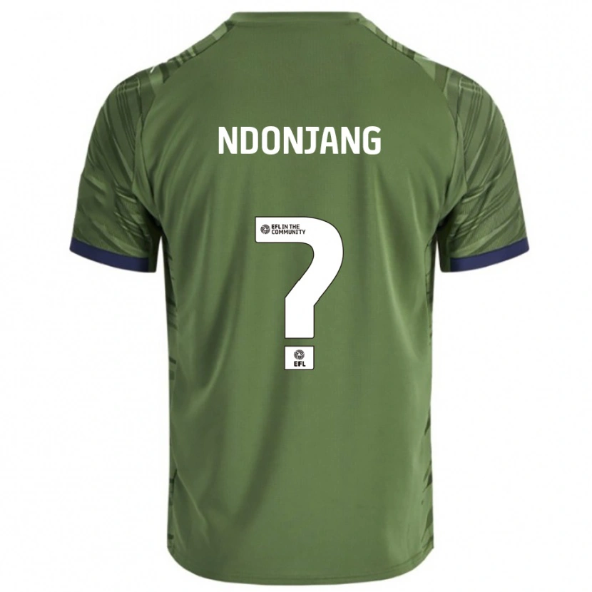 Danxen Criança Camisola Alan Ndonjang #0 Verde Branco Alternativa 2025/26 Camisa Brasil