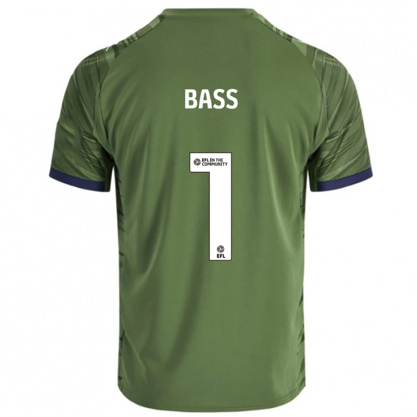 Danxen Criança Camisola Alex Bass #1 Verde Branco Alternativa 2025/26 Camisa Brasil
