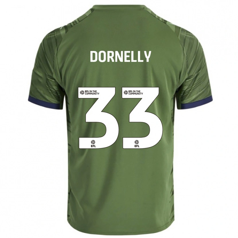 Danxen Criança Camisola James Dornelly #33 Verde Branco Alternativa 2025/26 Camisa Brasil