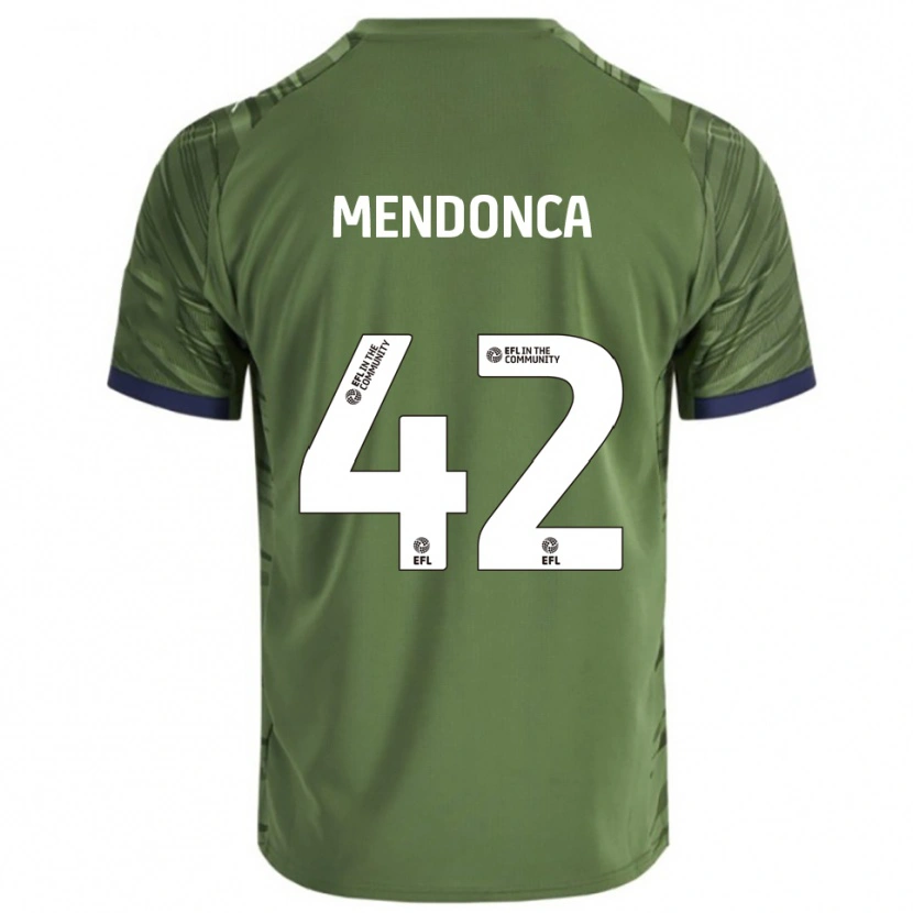 Danxen Criança Camisola Lucca Mendonca #42 Verde Branco Alternativa 2025/26 Camisa Brasil