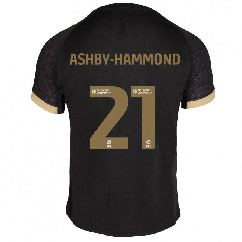Danxen Criança Camisola Luca Ashby-Hammond #21 Preto Dourado Alternativa 2025/26 Camisa Brasil