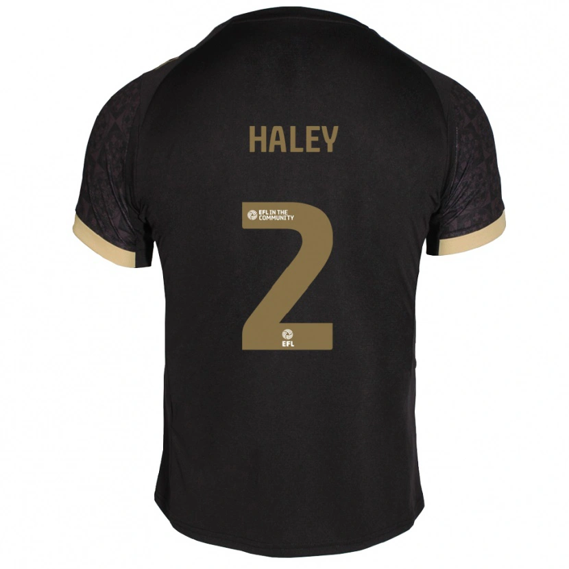 Danxen Criança Camisola Toby Haley #2 Preto Dourado Alternativa 2025/26 Camisa Brasil