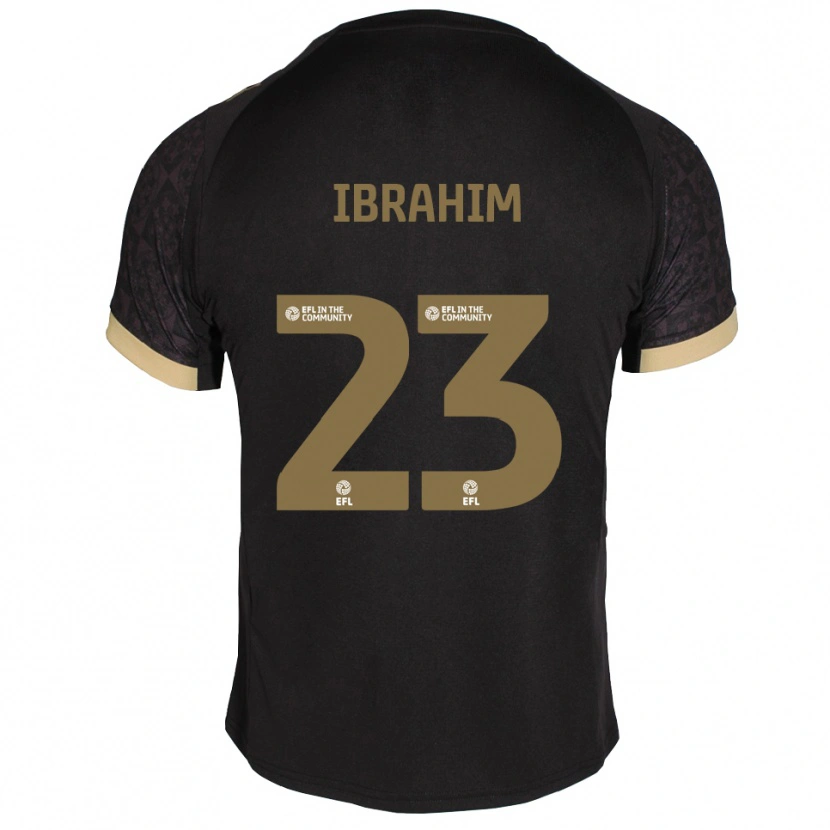 Danxen Criança Camisola Bradley Ibrahim #23 Preto Dourado Alternativa 2025/26 Camisa Brasil