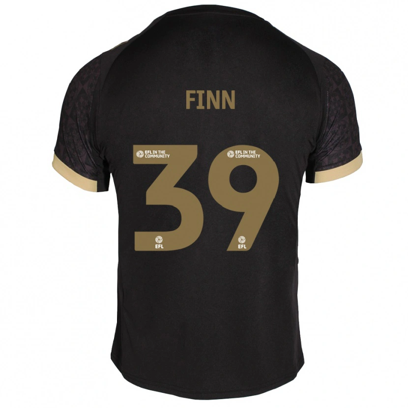 Danxen Criança Camisola Tegan Finn #39 Preto Dourado Alternativa 2025/26 Camisa Brasil