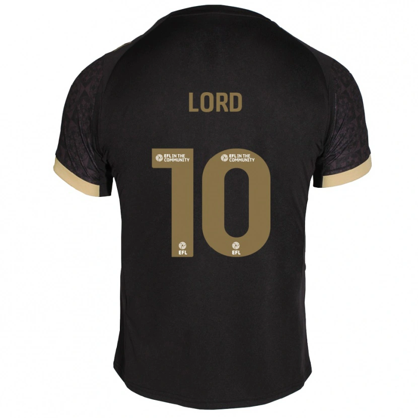 Danxen Criança Camisola Sam Lord #10 Preto Dourado Alternativa 2025/26 Camisa Brasil
