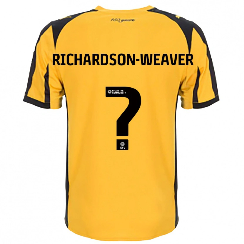 Danxen Criança Camisola Ella Richardson-Weaver #0 Laranja Preto Alternativa 2025/26 Camisa Brasil