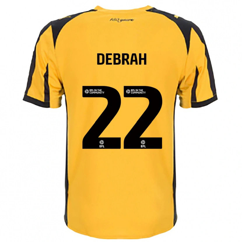 Danxen Criança Camisola Jesse Debrah #22 Laranja Preto Alternativa 2025/26 Camisa Brasil