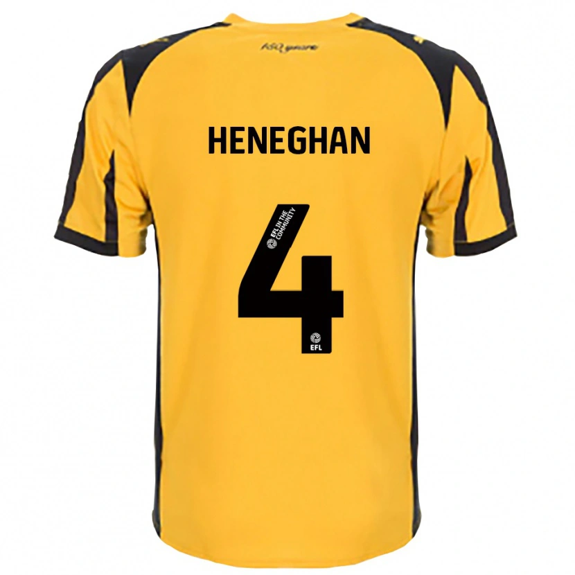 Danxen Criança Camisola Ben Heneghan #4 Laranja Preto Alternativa 2025/26 Camisa Brasil