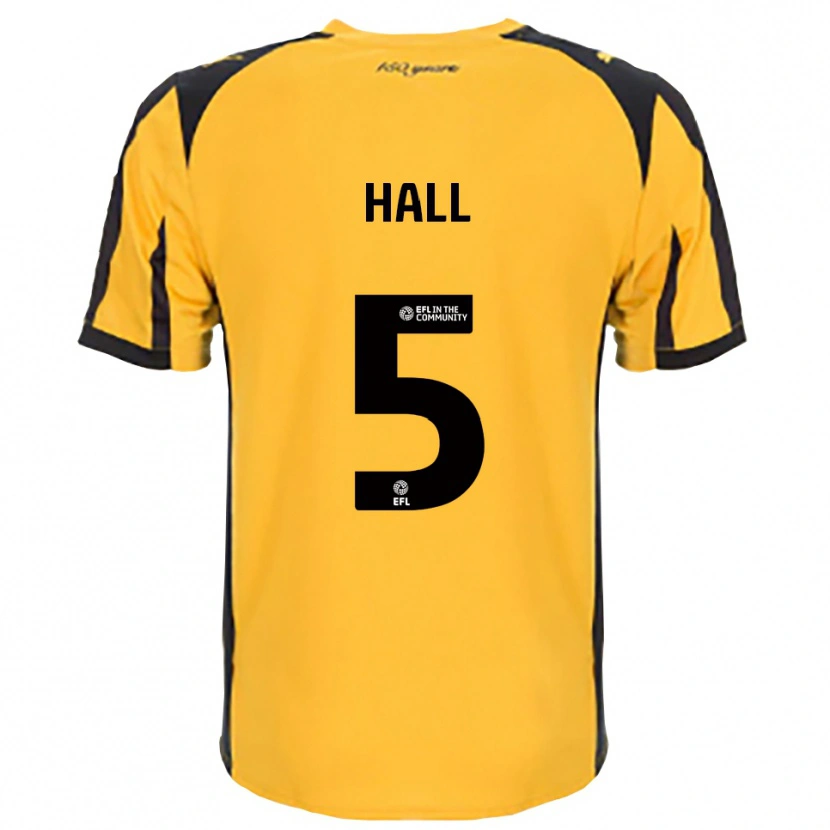 Danxen Criança Camisola Connor Hall #5 Laranja Preto Alternativa 2025/26 Camisa Brasil