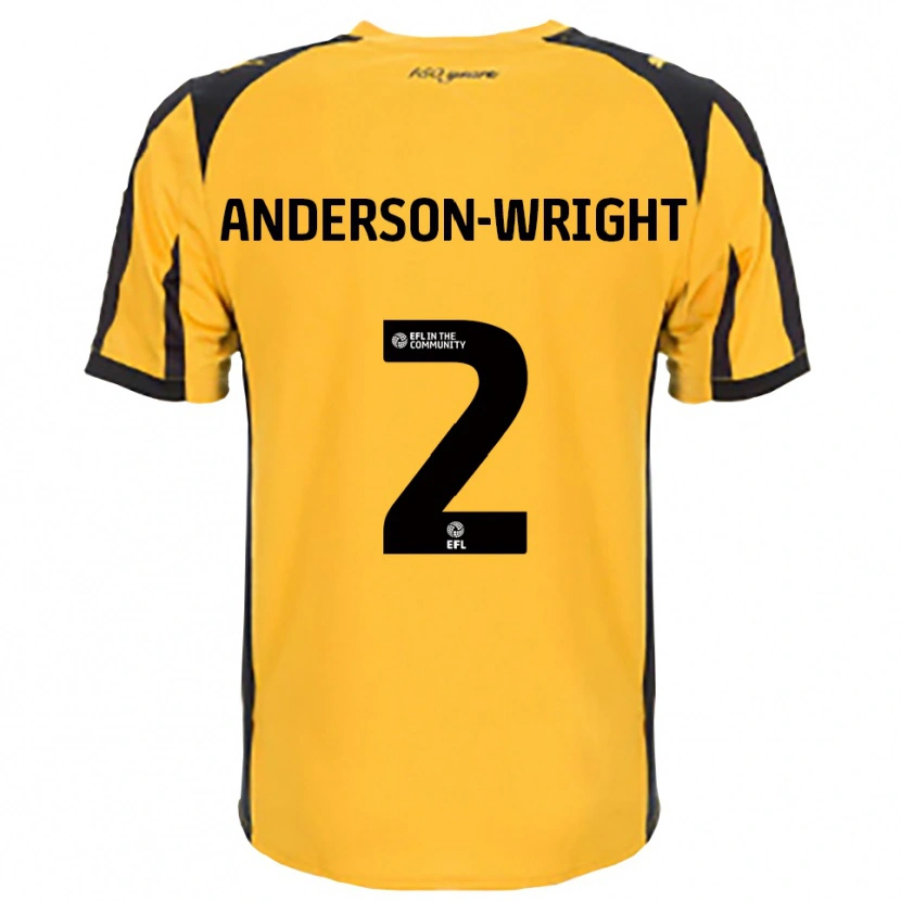 Danxen Criança Camisola Daisy Anderson-Wright #2 Laranja Preto Alternativa 2025/26 Camisa Brasil
