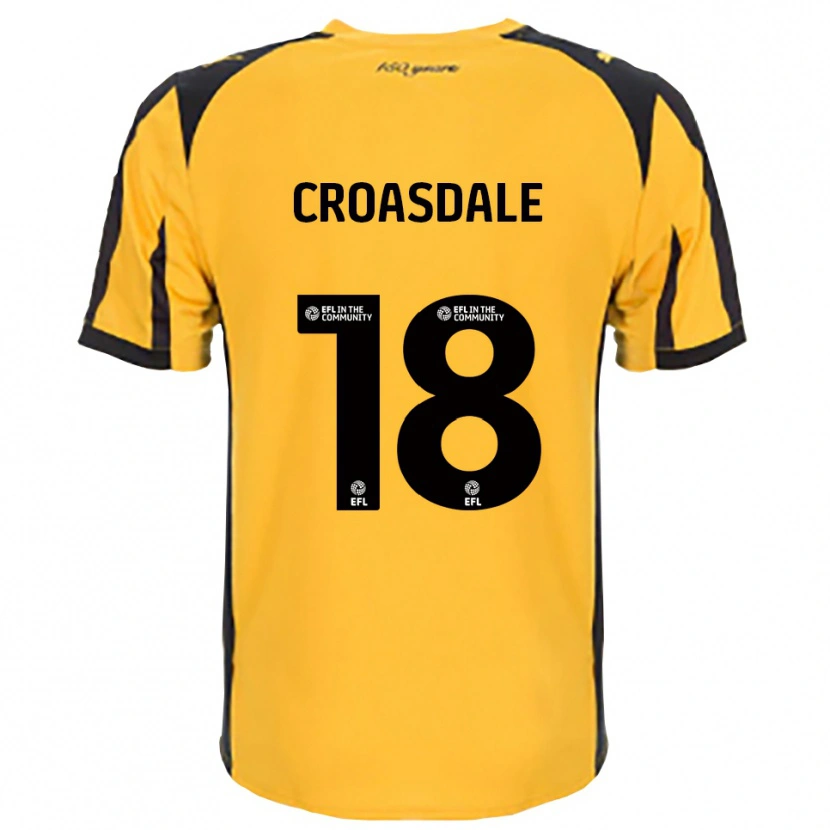 Danxen Criança Camisola Ryan Croasdale #18 Laranja Preto Alternativa 2025/26 Camisa Brasil