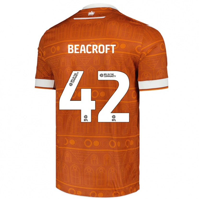 Danxen Criança Camisola Boyd Beacroft #42 Laranja Branco Alternativa 2025/26 Camisa Brasil