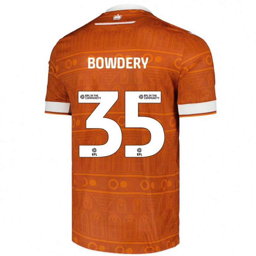 Danxen Criança Camisola Carter Bowdery #35 Laranja Branco Alternativa 2025/26 Camisa Brasil