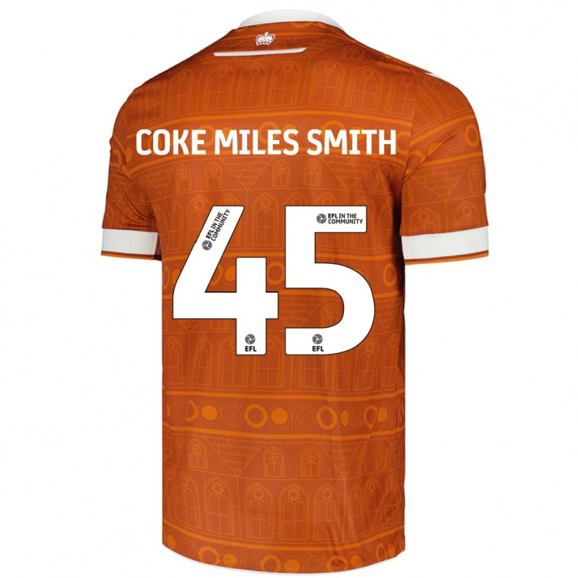 Danxen Criança Camisola Kiyan Coke Miles Smith #45 Laranja Branco Alternativa 2025/26 Camisa Brasil