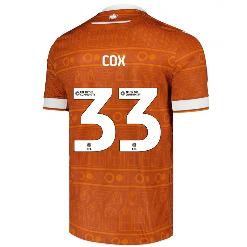 Danxen Criança Camisola Bella Cox #33 Laranja Branco Alternativa 2025/26 Camisa Brasil