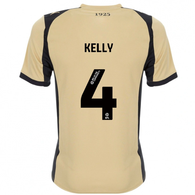 Danxen Criança Camisola Liam Kelly #4 Dourado Preto Alternativa 2025/26 Camisa Brasil