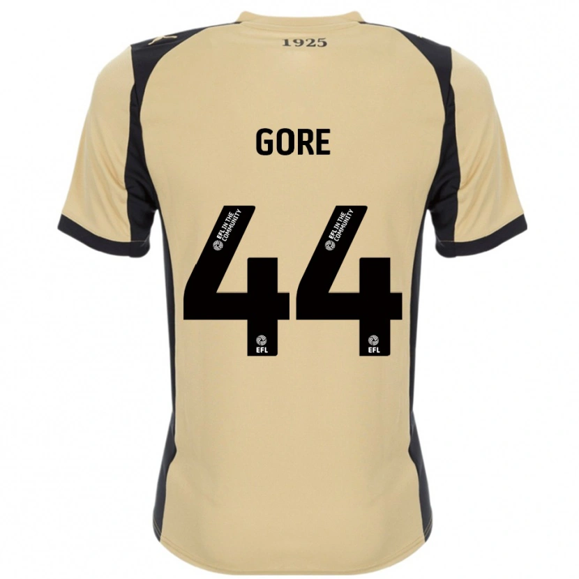 Danxen Criança Camisola Daniel Gore #44 Dourado Preto Alternativa 2025/26 Camisa Brasil