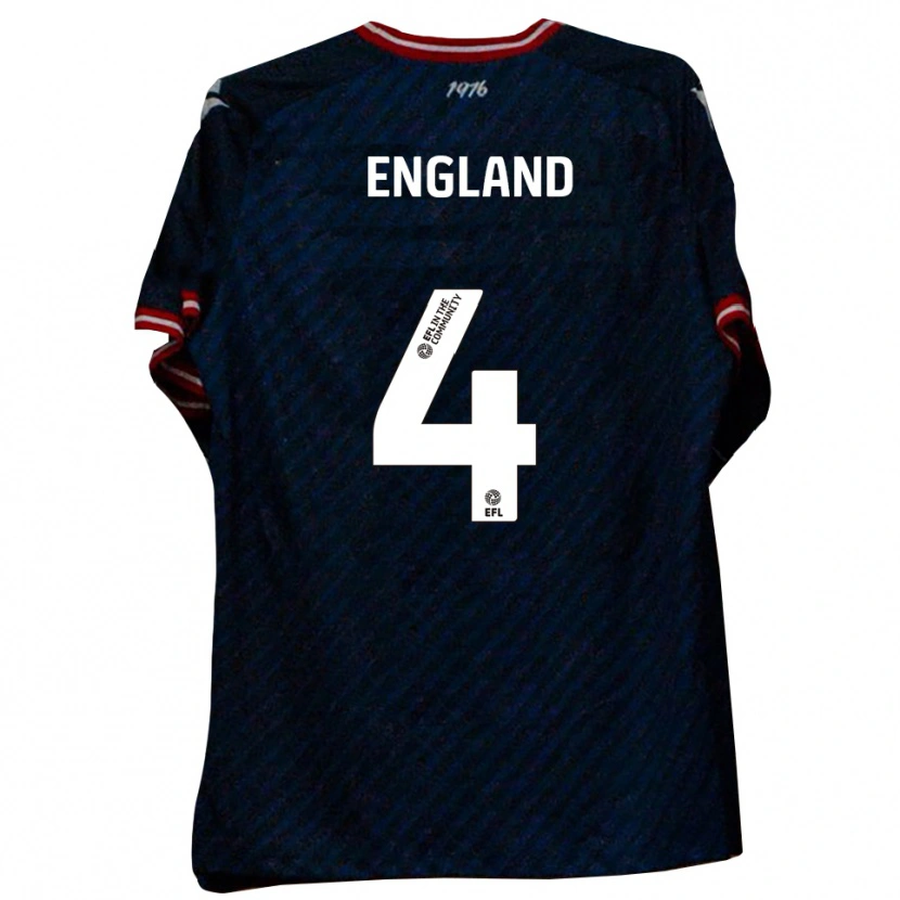 Danxen Criança Camisola Riley England #4 Azul Marinho Vermelho Alternativa 2025/26 Camisa Brasil