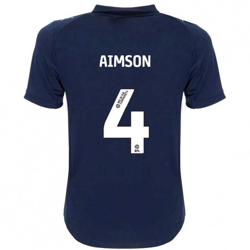 Danxen Criança Camisola Will Aimson #4 Azul Marinho Branco Alternativa 2025/26 Camisa Brasil