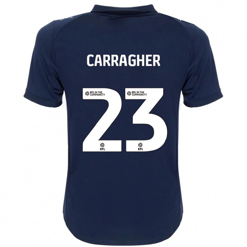 Danxen Criança Camisola James Carragher #23 Azul Marinho Branco Alternativa 2025/26 Camisa Brasil