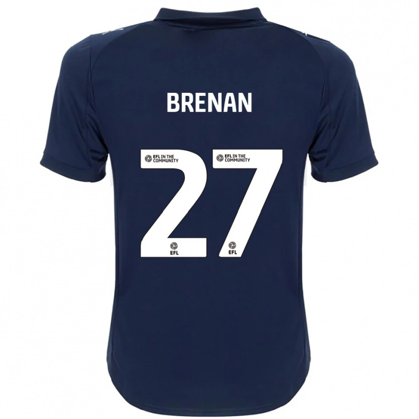 Danxen Criança Camisola Tobias Brenan #27 Azul Marinho Branco Alternativa 2025/26 Camisa Brasil