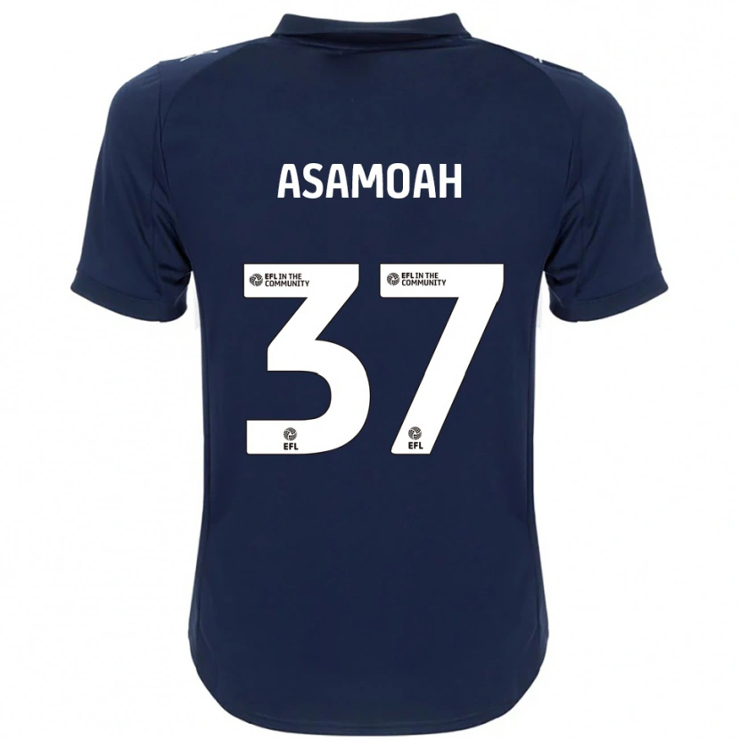 Danxen Criança Camisola Maleace Asamoah #37 Azul Marinho Branco Alternativa 2025/26 Camisa Brasil