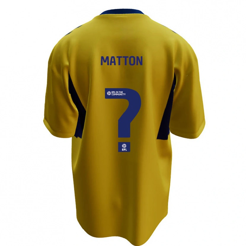 Danxen Criança Camisola Jack Matton #0 Amarelo Azul Alternativa 2025/26 Camisa Brasil
