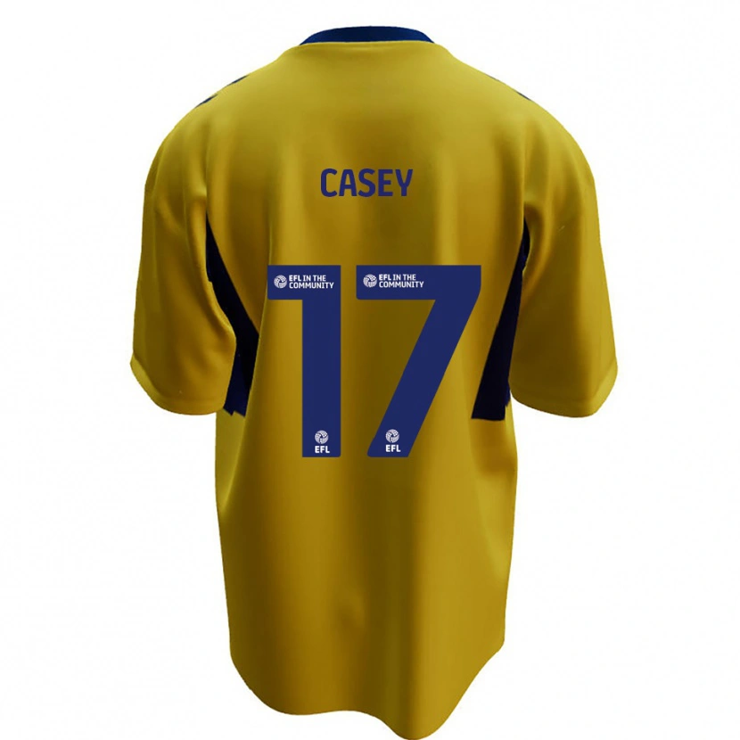 Danxen Criança Camisola Dan Casey #17 Amarelo Azul Alternativa 2025/26 Camisa Brasil