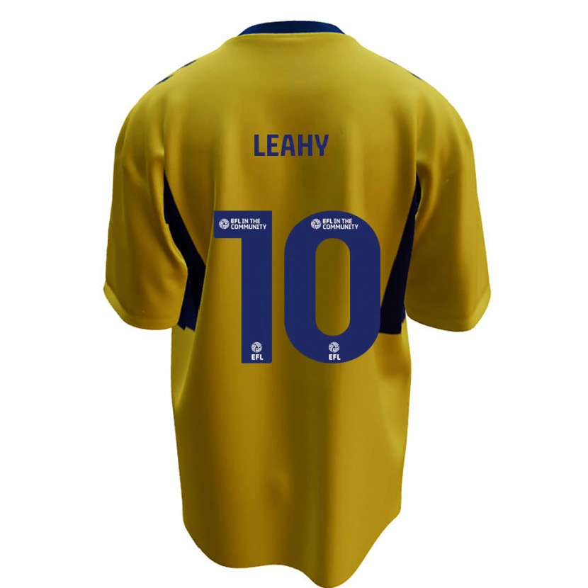 Danxen Criança Camisola Luke Leahy #10 Amarelo Azul Alternativa 2025/26 Camisa Brasil