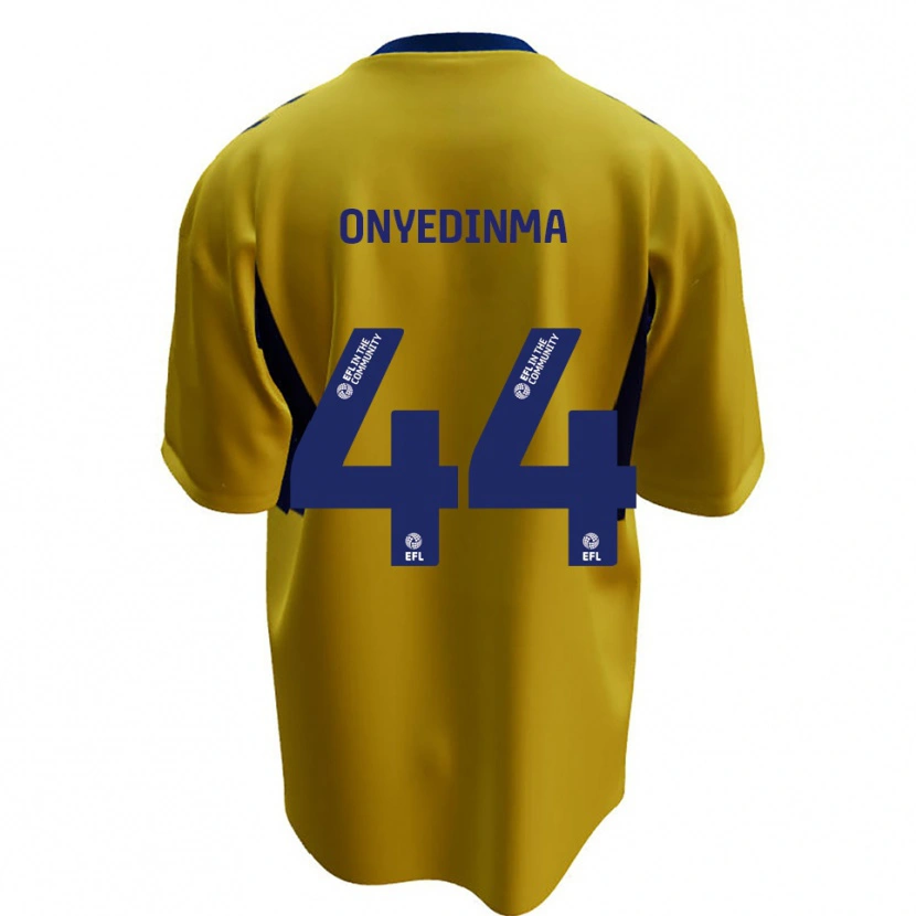 Danxen Criança Camisola Fred Onyedinma #44 Amarelo Azul Alternativa 2025/26 Camisa Brasil