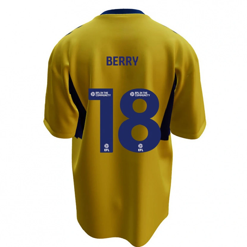 Danxen Criança Camisola James Berry #18 Amarelo Azul Alternativa 2025/26 Camisa Brasil