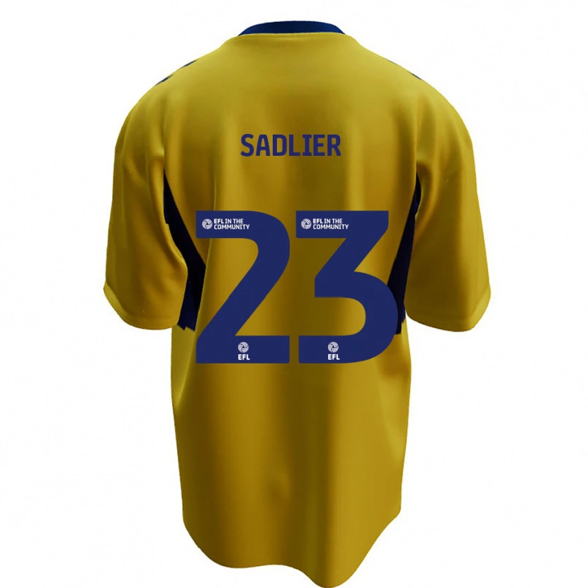 Danxen Criança Camisola Kieran Sadlier #23 Amarelo Azul Alternativa 2025/26 Camisa Brasil