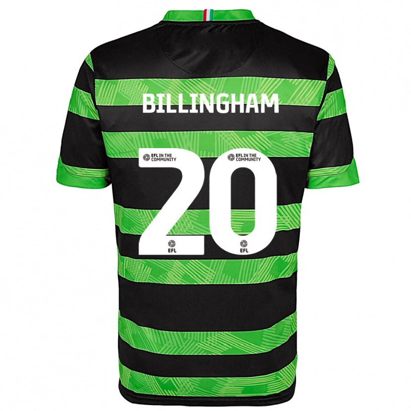 Danxen Criança Camisola Hannah Billingham #20 Preto Verde Alternativa 2025/26 Camisa Brasil