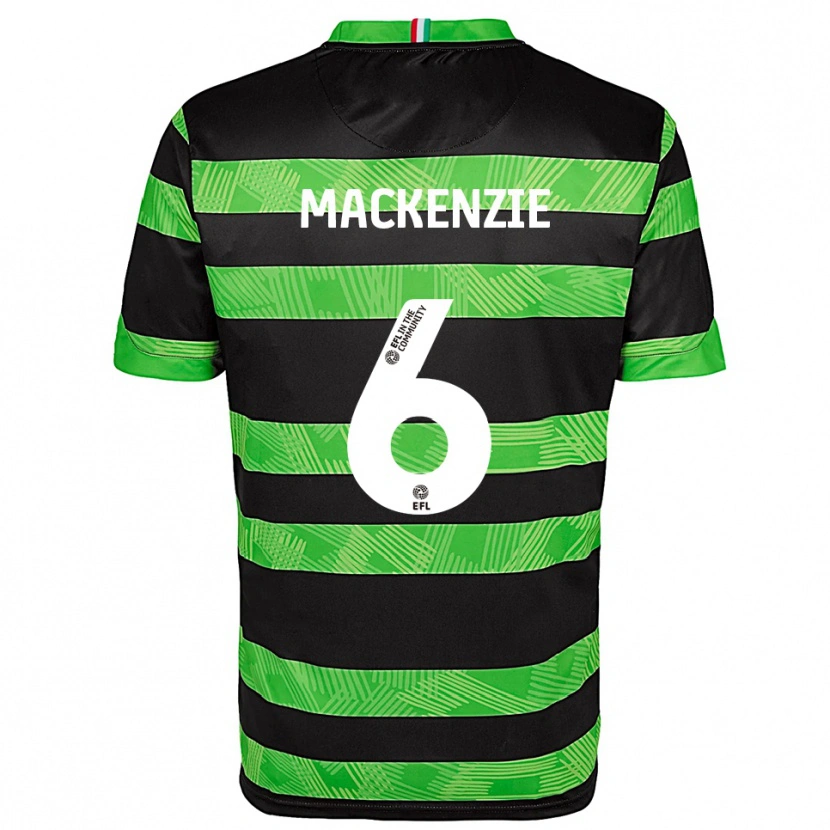 Danxen Criança Camisola Hannah Mackenzie #6 Preto Verde Alternativa 2025/26 Camisa Brasil