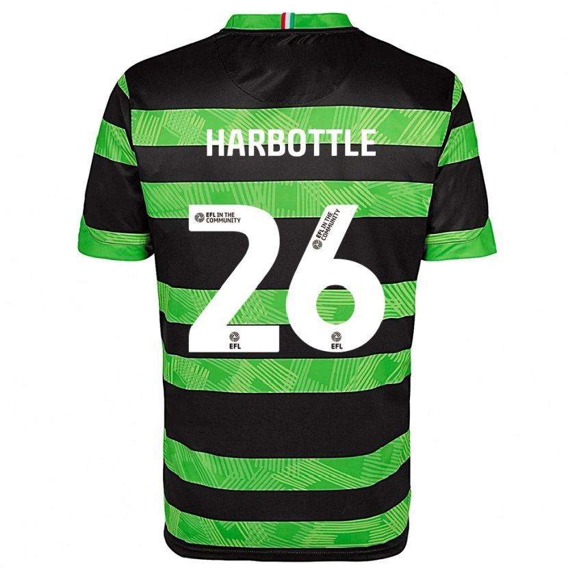 Danxen Criança Camisola Riley Harbottle #26 Preto Verde Alternativa 2025/26 Camisa Brasil